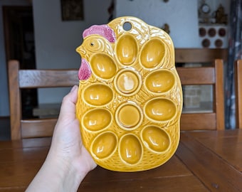 Vintage Green Ceramic Deviled Egg Tray, Wall Hanging From Japan - Etsy
