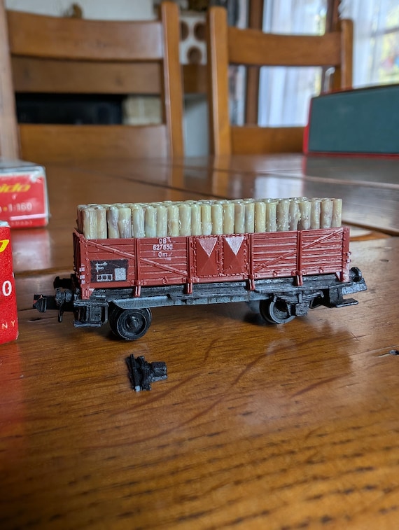 Vintage Arnold Rapido N Gauge Model Train Cars, Trans Europa