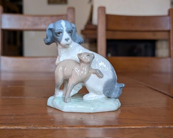 Lladro Nao Daisa Porcelain Dog Figurine, Playing Puppy Ornament
