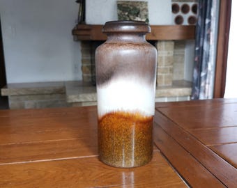 Scheurich 917-30 Floor Vase, 70s WGP Fat Lava Cylinder Vase