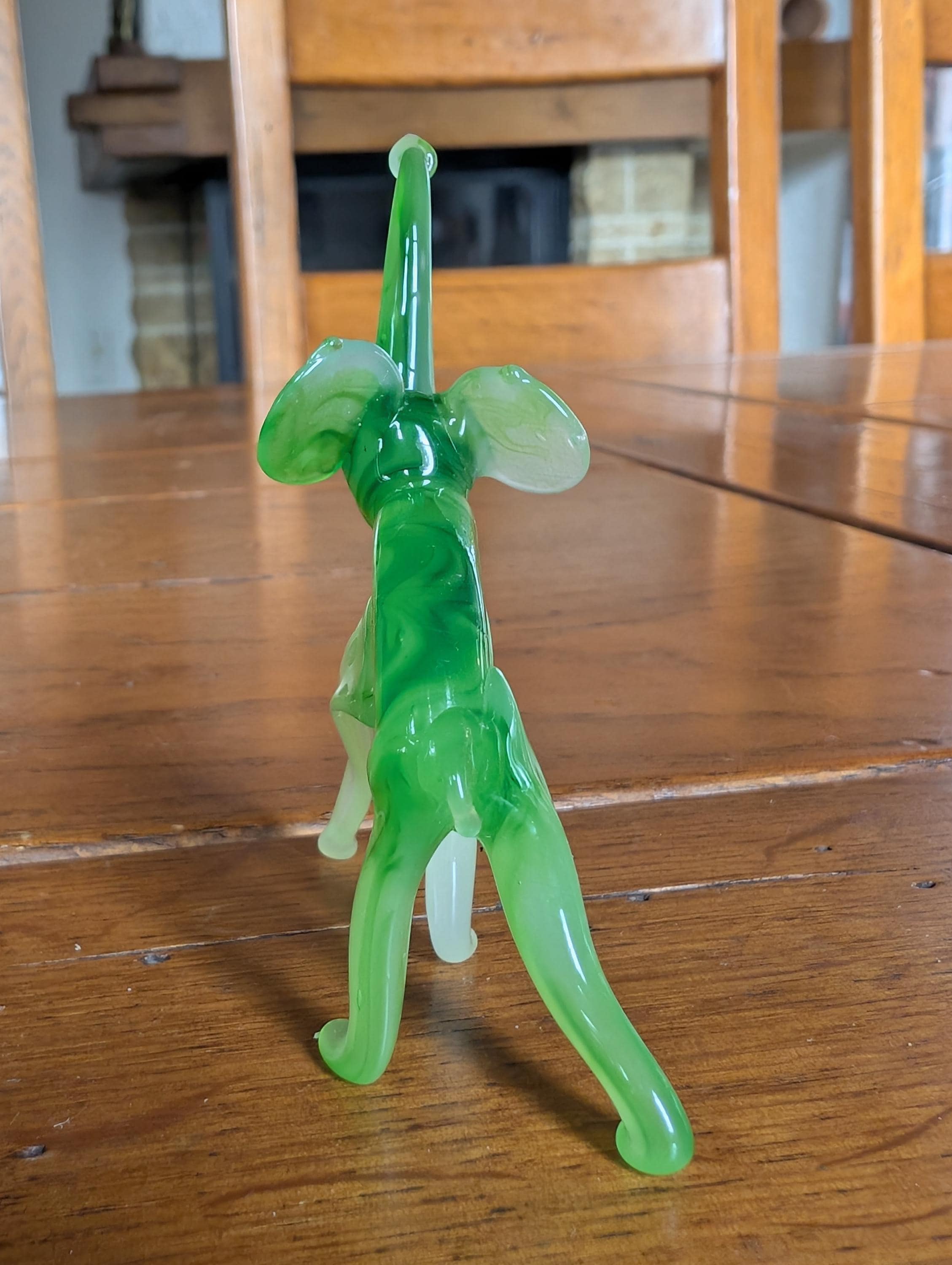 ミニチュアアートガラスフィギュア：手作りの魚または象 - Etsy 日本