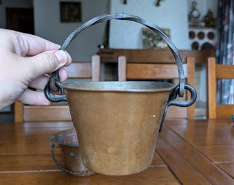 Stöckli スイス銅ポット: ヴィンテージ手作りプランター、祭壇装飾