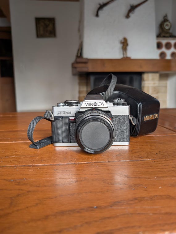 Minolta XG-M Vintage Film Camera With MD 50mm F/2 Manual Focus