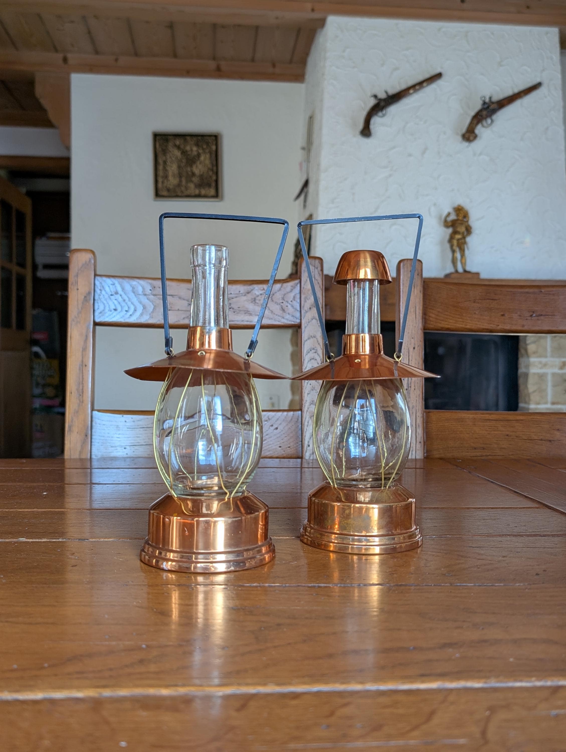 Reuge Swiss Musical Decanter Lantern: Vintage Spirits Dispenser