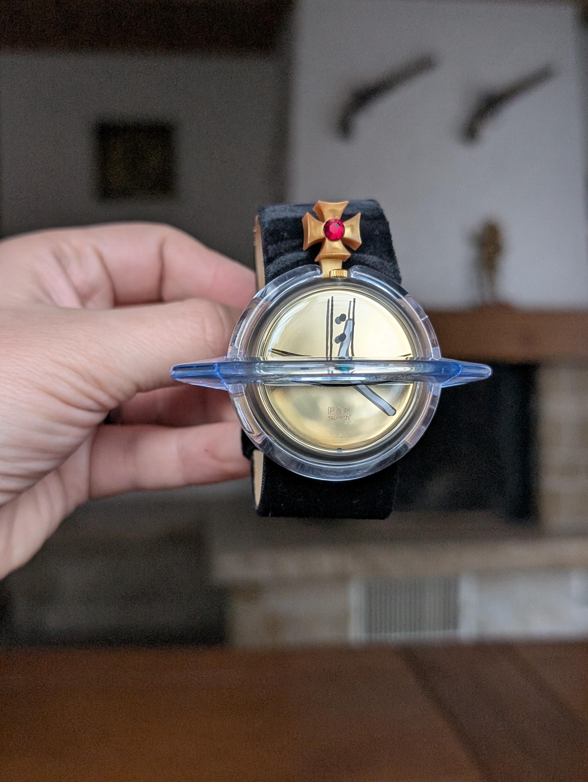 Pop Swatch Vivienne Westwood Swiss Made 1993 Vintage Planet Design