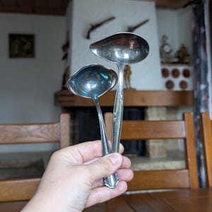 Bruckmann Berndorf vintage silver plated sauce ladle with 90 mark from Germany or Austria for elegant classic table serving