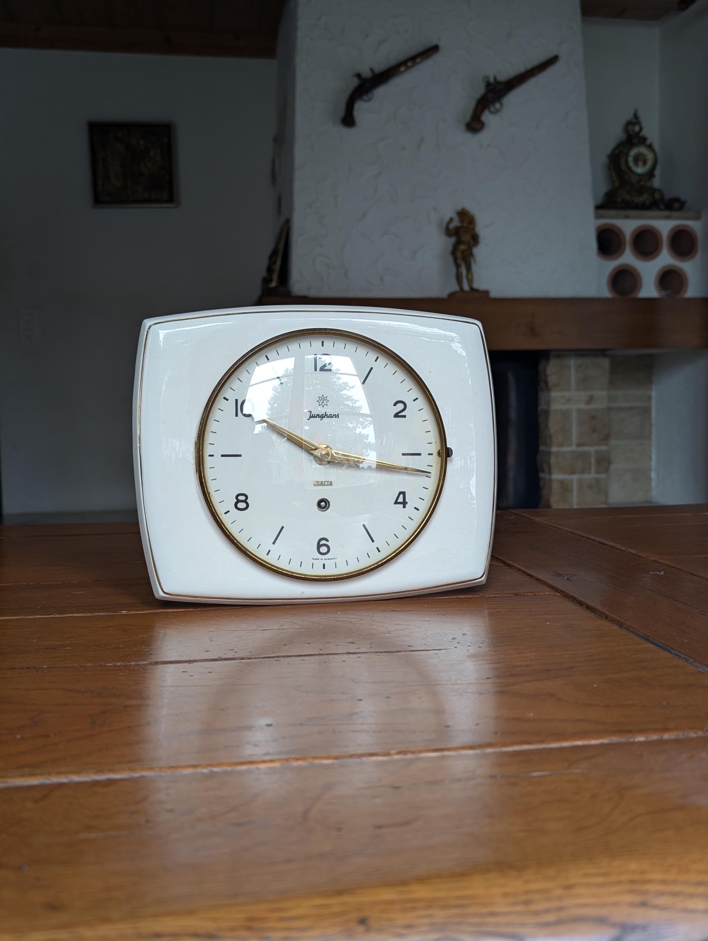 Junghans Ceramic Wall Clock - Etsy