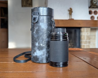 Tokina SZ-X vintage 60-300mm manual focus zoom lens in black from Japan for analog photography, collector display or studio decor