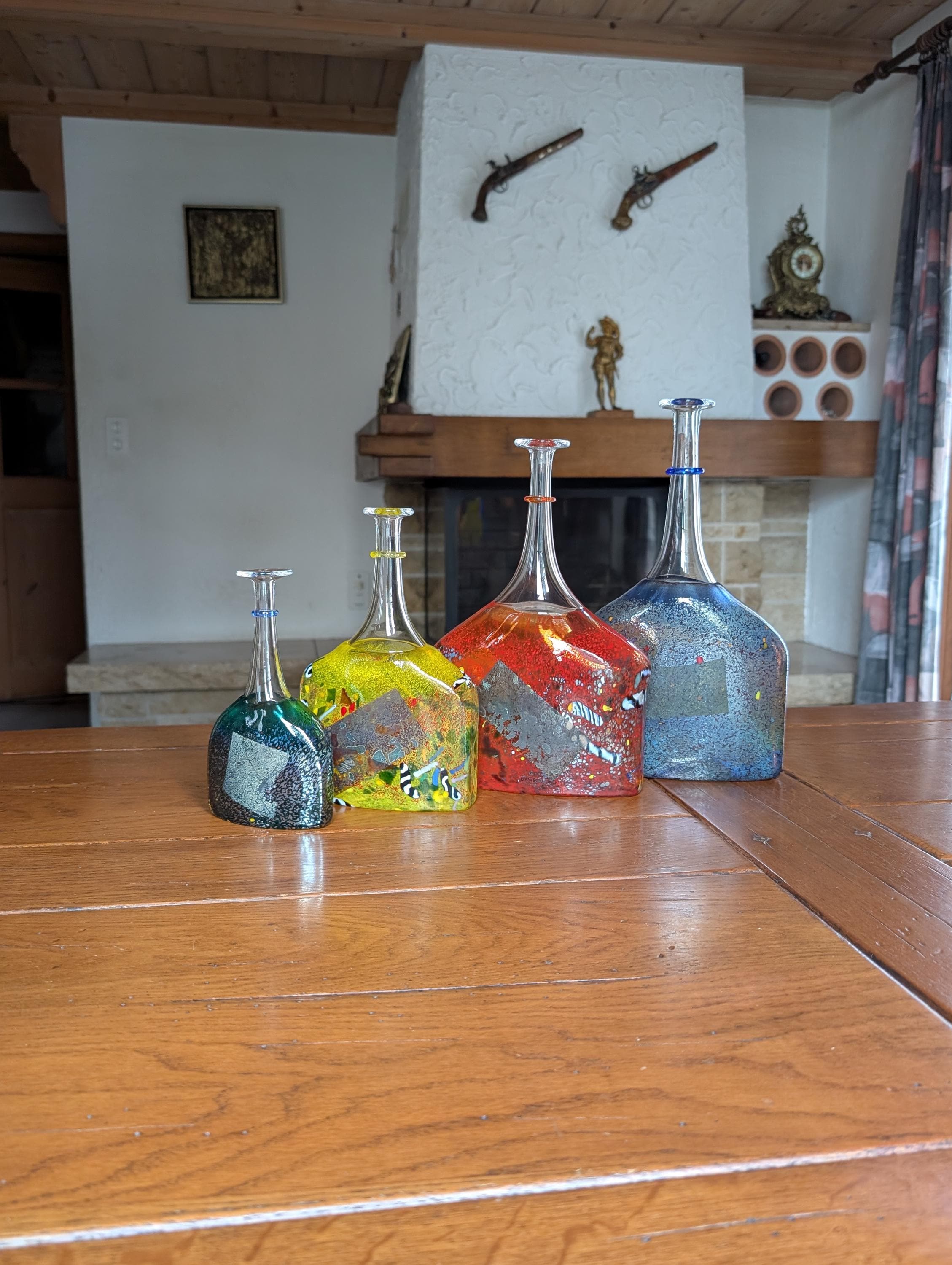 Glasflaschen bunt