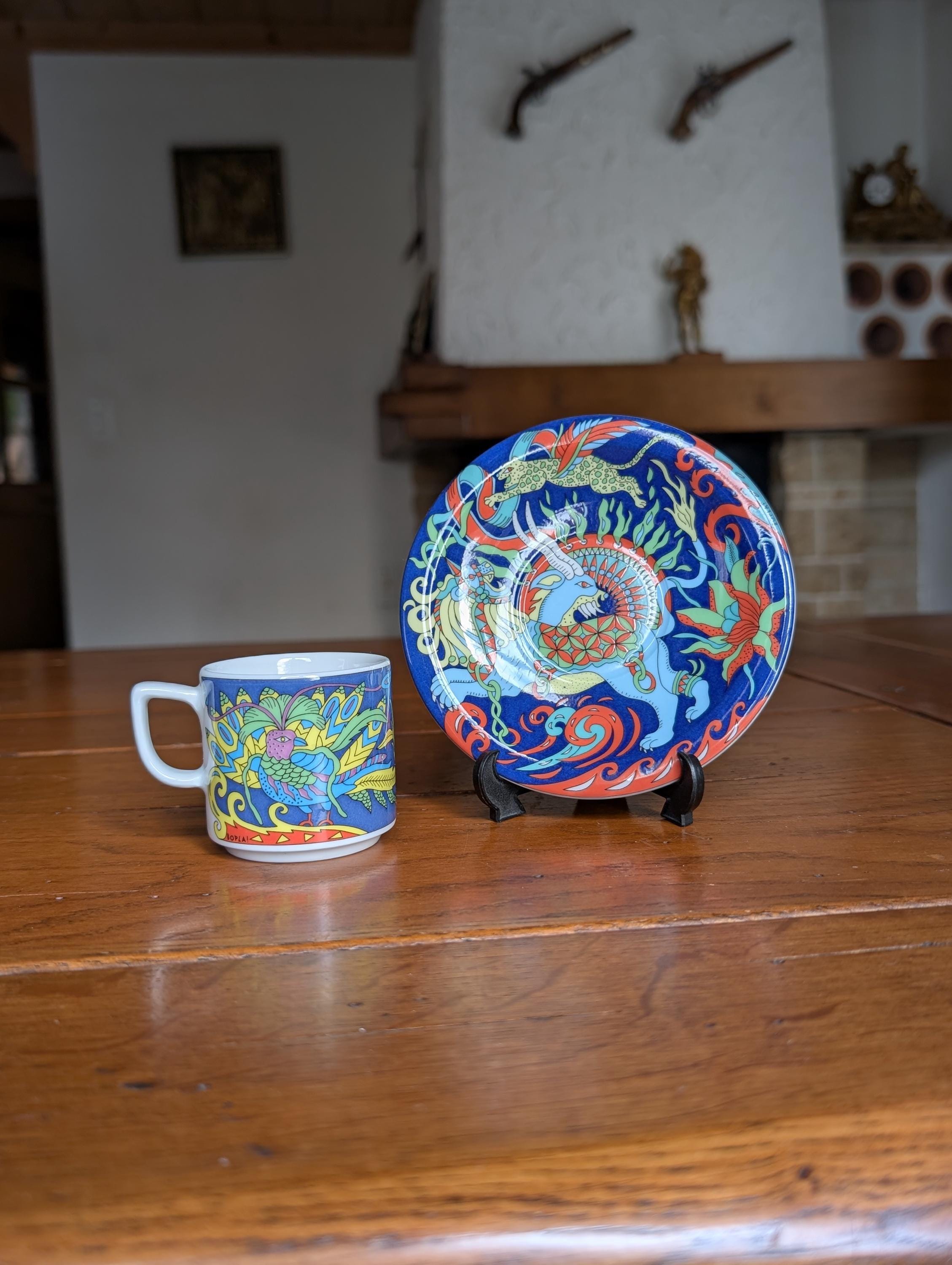 Set Tazza Frida e piattino fiore – Ditta Braschi