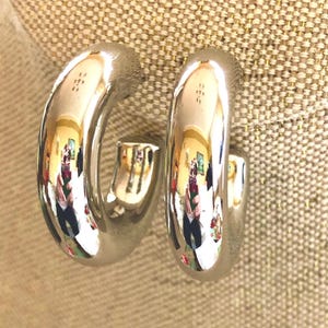 1.5 INCH silver tube hoop, chubby silver hoop, supersized hoops, oversized silver hoop, chunky silver hoop, oversize hoops, 40 mm hoop