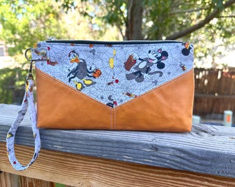 Bolso de mano de Mickey y Minnie Mouse, bolso de viaje para parques temáticos