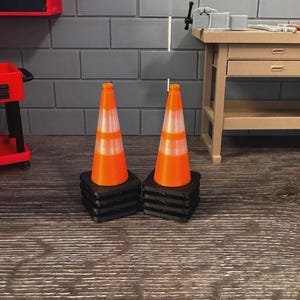 Scale Rc Traffic Cone Customizable Rc Scale Rock Crawler Cone Diorama Prop Gift For Rc Enthusiast Realistic Scale Accessory Rc Rock Crawler