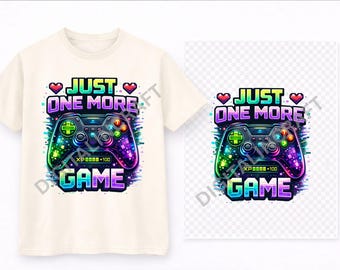 Diseño PNG para videojuegos / Frase divertida para gamers: "Solo un mando de videojuegos más" Gráfico para camiseta