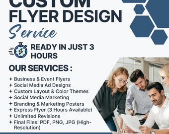 Custom Flyer Design Service | Business, Promo, Party & Event Flyers | Ready in 3 Hours