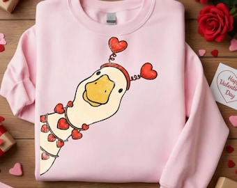 Valentine Goose PNG | Duck Clipart for Mug Wrap, Shirts (Digital Download)