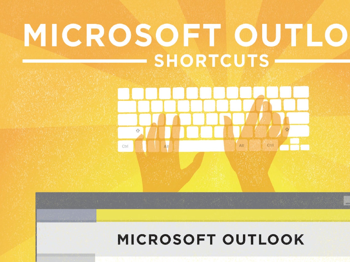 Microsoft Outlook Keyboard Shortcut Printable Poster 8.5"x11" - Etsy