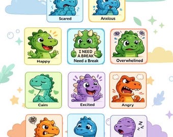 Physical Dino Mood Cards