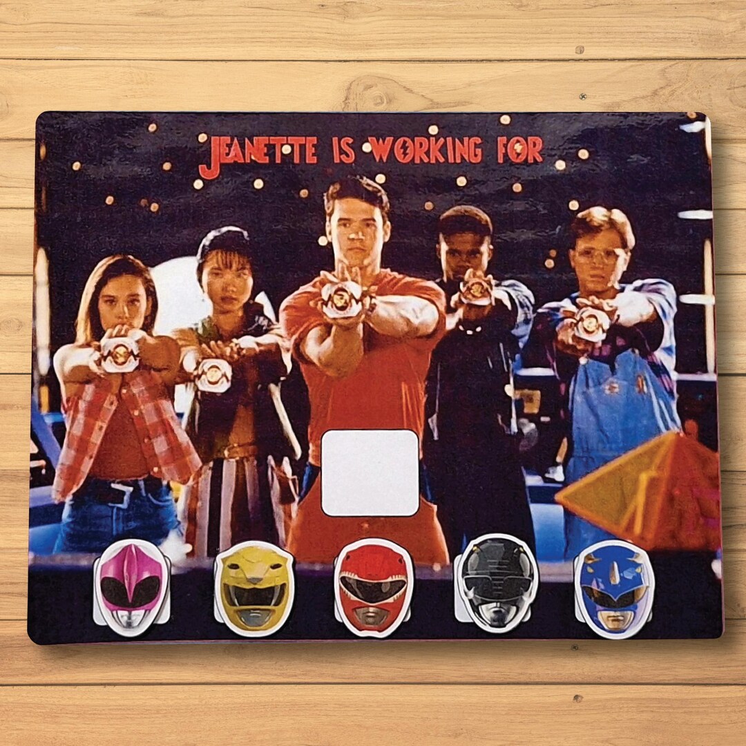 Physical Power Rangers Token Board Used for Positive Reinforcement and ...