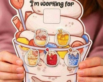 Physical Ice Cream Token Board