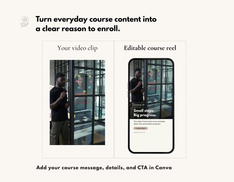 Course Launch Kit - 10 Canva Instagram Reel Templates in a Strategic ...