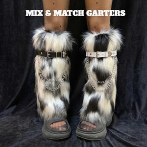 Y2k Fluffy Boots - Etsy