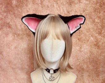 Peach Faux Fur Mouse Ear Headband & Tail - Costume Set For Parties & Graduation