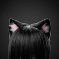 Handmade Faux Fur Cat Ears Headband, Bear Ears Cosplay Hair Accessories, Kawaii Nekomimi Anime Therian Gear, Cute Animal Ear