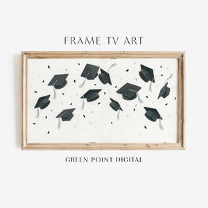 Graduation Caps Confetti Frame TV Art: Graduation Painting Download