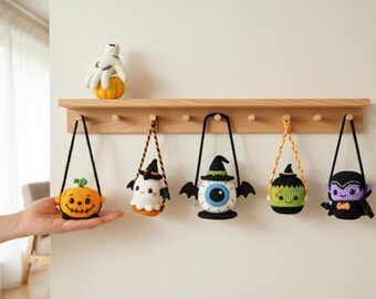 Halloween Crochet Pattern Bundle – Ghost, Pumpkin, Vampire, Bat, Eyeball, Witch PDF