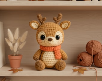Crochet Baby Deer Pattern: Amigurumi Plush Toy (PDF Pattern)