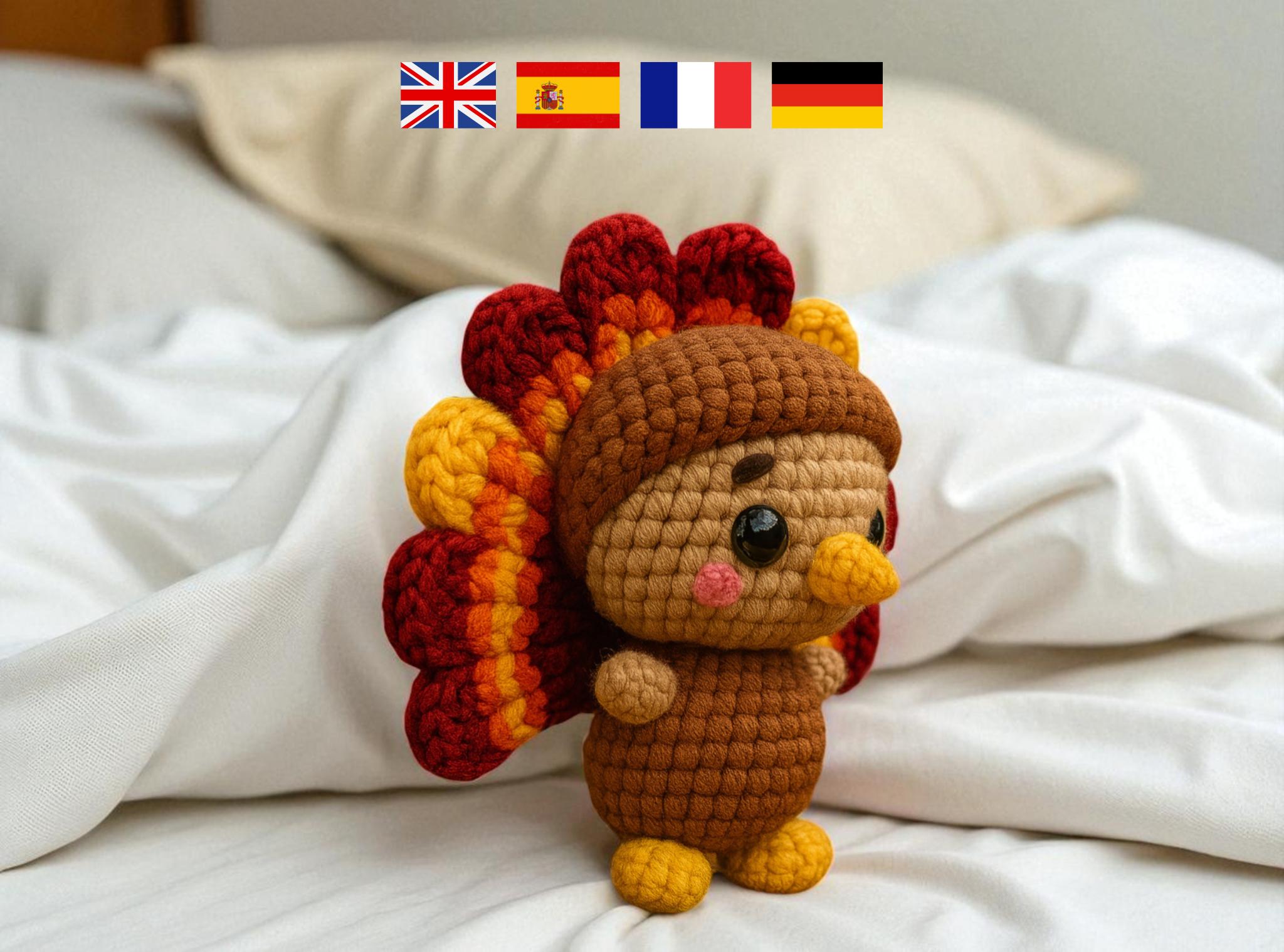 39 Turkey Crochet Patterns for Festive Thanksgiving Decorations 6 Crochet Turkey Pattern: Amigurumi Thanksgiving Plush Toy