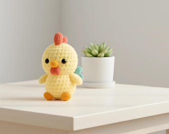 Amigurumi Rooster Crochet Pattern – Farm Animal PDF