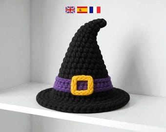 Witch Hat Crochet Pattern PDF: Beginner Halloween Amigurumi
