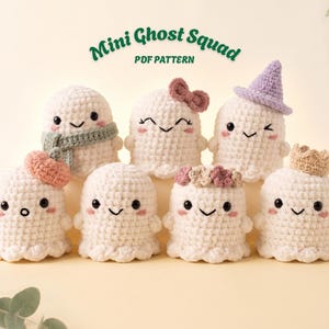 Mini-Geister-Amigurumi-Anleitung | Schnelle Kawaii-Herbstdeko |