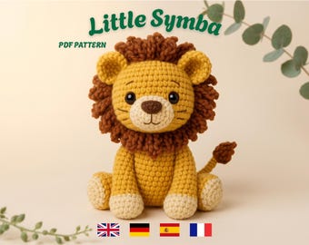 Häkelanleitung Löwe (PDF): Mini-Amigurumi-Dschungeltier