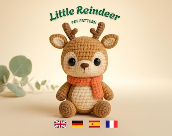 Crochet Baby Deer Pattern: Amigurumi Plush Toy (PDF Pattern)