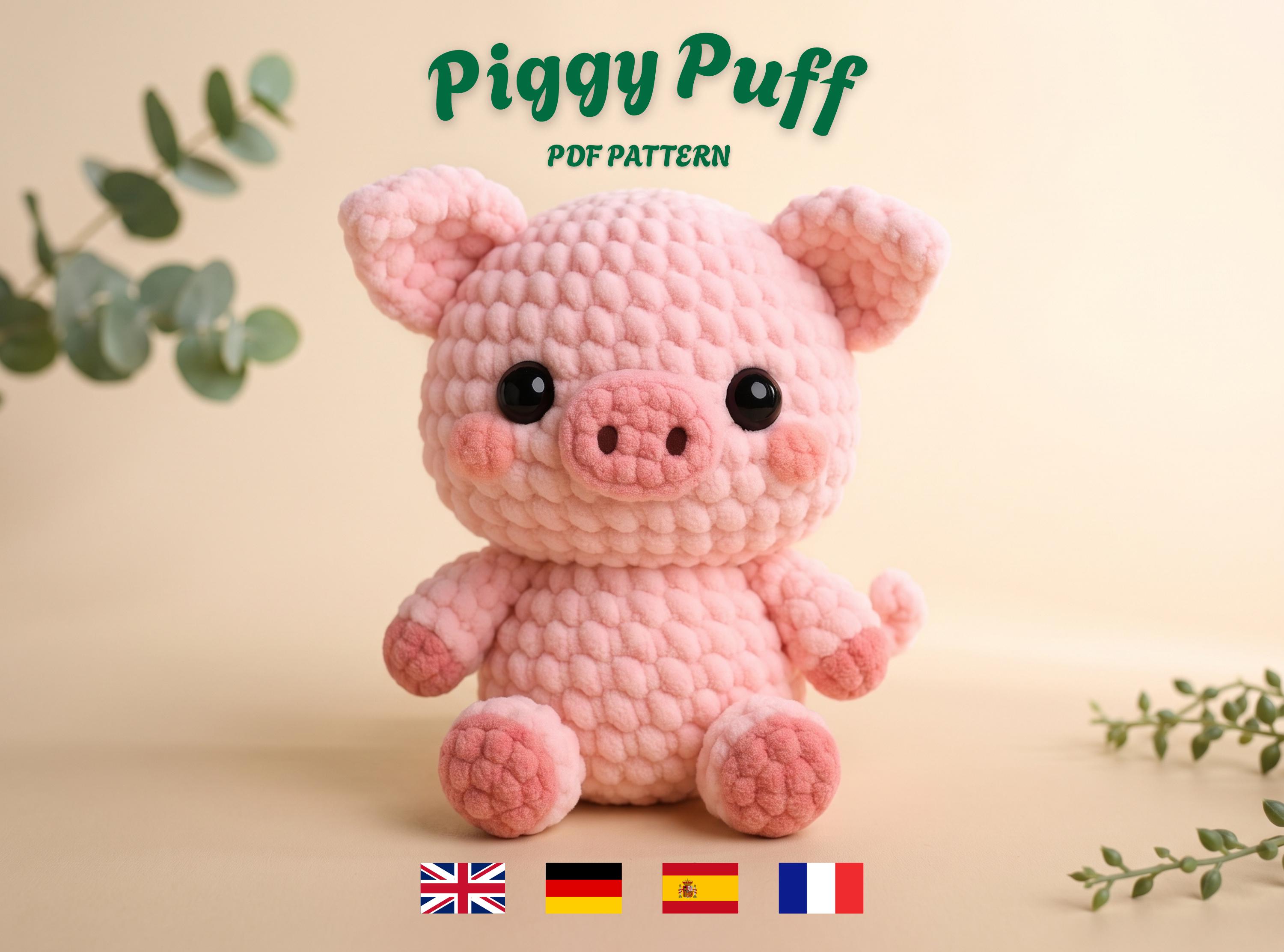 40 Crochet Stuffies with Cows, Frogs, Koalas, and Cthulhu 13 Crochet Pig Amigurumi