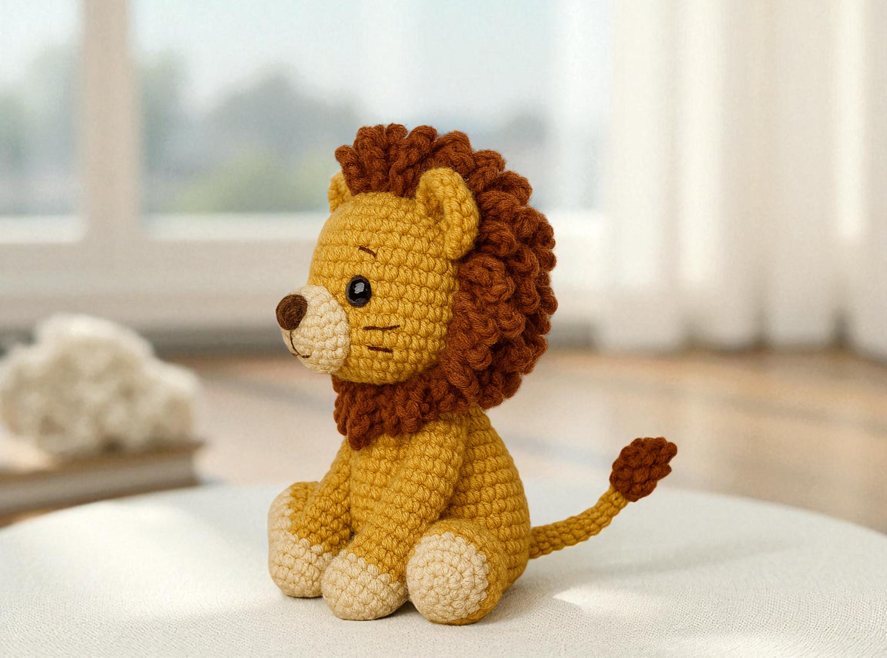 Lion Crochet Pattern PDF: Mini Amigurumi Jungle Animal Toy - Etsy Australia
