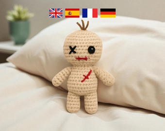 Creepy Crochet Doll Pattern: Halloween Amigurumi Witch (PDF Download, No-Sew Design