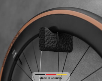 Support mural pour roues de vélo de route – Protections de jantes imprimées en 3D avec insert en TPU, support mural pour vélo, rangement élégant et sécurisé
