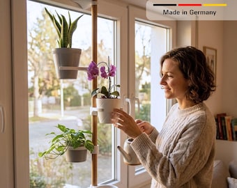 Jardinière suspendue, support pour plantes, jardinière de fenêtre, système de culture sans vis pour herbes aromatiques et plantes d'intérieur FLWR me
