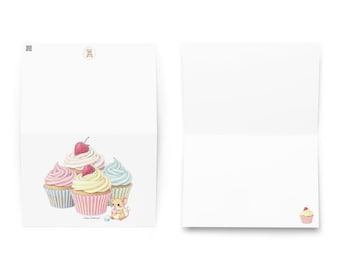 Cupcake Design Blank Greeting Card