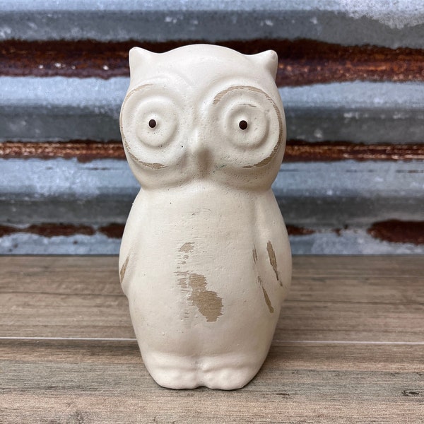 Owl Figurines Owl Farmhouse Decor Owl Collectibles Owl Woodland Nursery Decor Woodland Owl Lover Gift Rustic Owl Figurine Woodland Decor