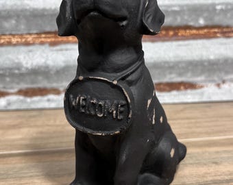 Labrador Figurine Dog Statue Dog Lover Gift Farmhouse Dog Collectible Figurine Puppie Gift Shabby Chic Dog Figurine Birthday Gift