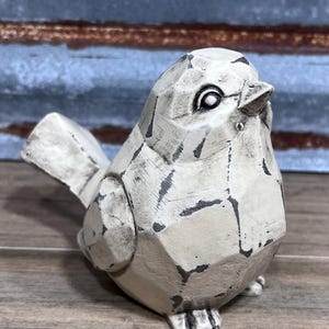 Ready To Ship Bird Figurine Bird Statue Shabby Chic Bird French Country Bird Farmhouse Decor Bird Tabletop Decor Bird Lover Gift