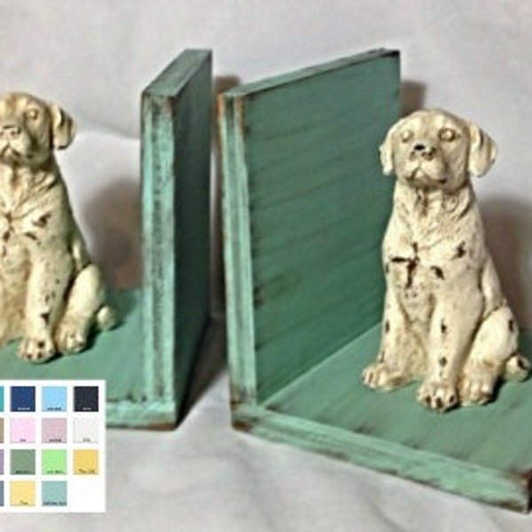 Sweet Dogs Figurines Set of Bookends Dog Book Ends Labrador Set of Figurines Bookends Birthday Gift Farmhouse Puppy Decor Shower Gift