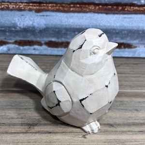 Ready To Ship Bird Figurine Bird Statue Shabby Chic Bird French Country Bird Farmhouse Decor Bird Tabletop Decor Bird Lover Gift