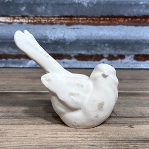 Ready To Ship Pair of Birds Figurine Bird Statue Woodland Bird Farmhouse Decor Bird Tabletop Decor Bird Lover Gift Bird Collectible