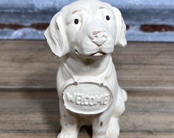 Ready To Ship Labrador Figurine Dog Statue Dog Lover Gift Farmhouse Dog Collectible Figurine Puppie Gift Shabby Chic Dog Figurine